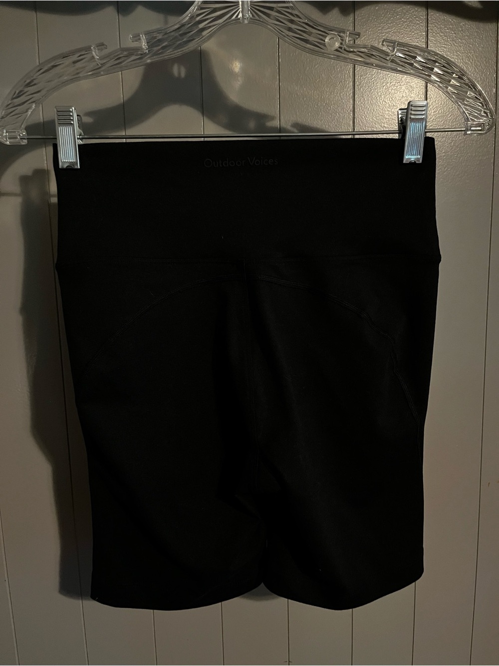 Outdoor Voices womens black bike shorts